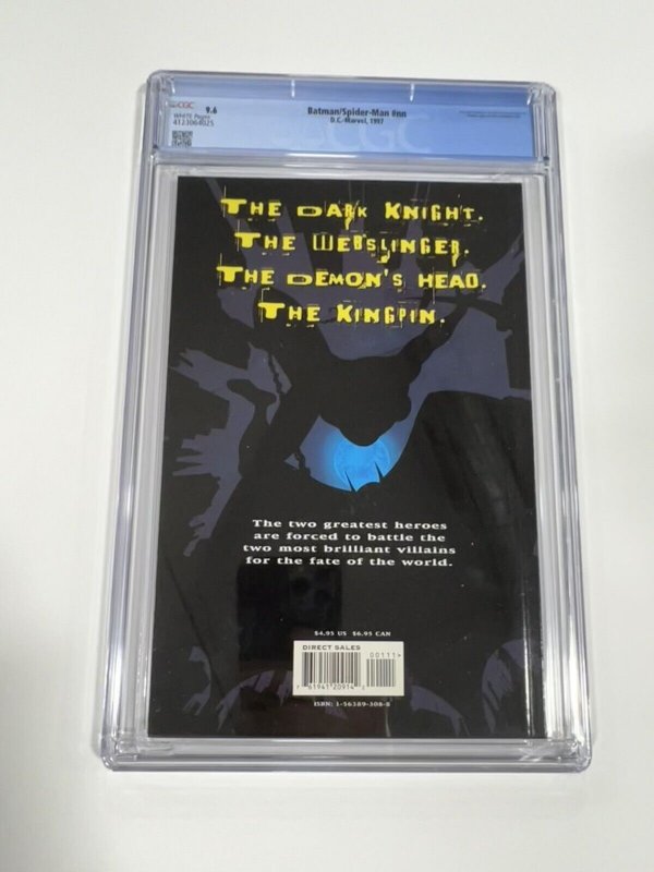 BATMAN SPIDER-MAN NN CGC 9.6 WHITE PAGES DC COMICS MARVEL 1997 