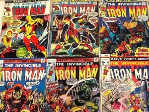 INVINCIBLE IRON MAN#48-117 VG-VF LOT 1972-77(17 BOOKS) MARVEL BRONZE AGE COMICS