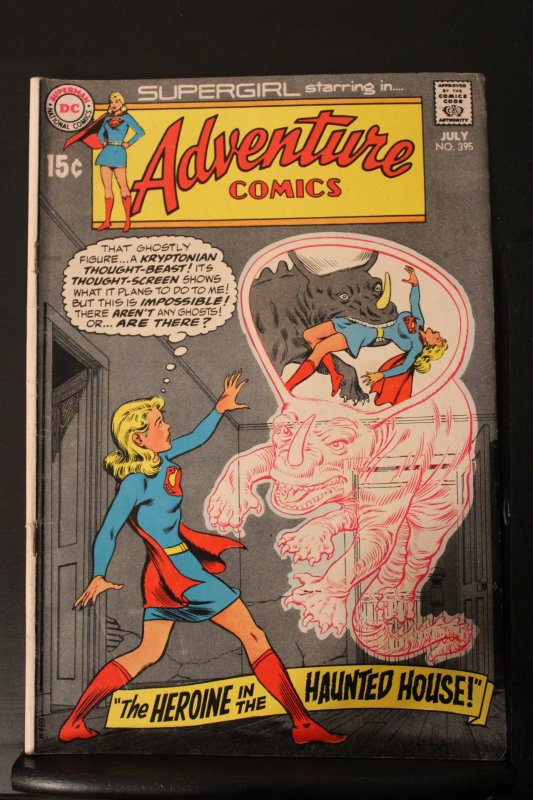 Adventure Comics #395 (1970) High-Grade VF+ New Supergirl vs Kryptonian Beast!