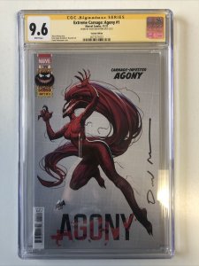 Extreme Carnage: Agony (2021) #1 (CGC 9.6 SS WP) Signed David Nakayama | Variant