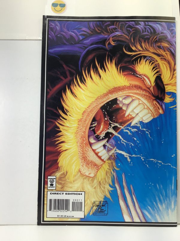 Wolverine #90 Direct Edition - Deluxe (1995) saber tooth with card attached