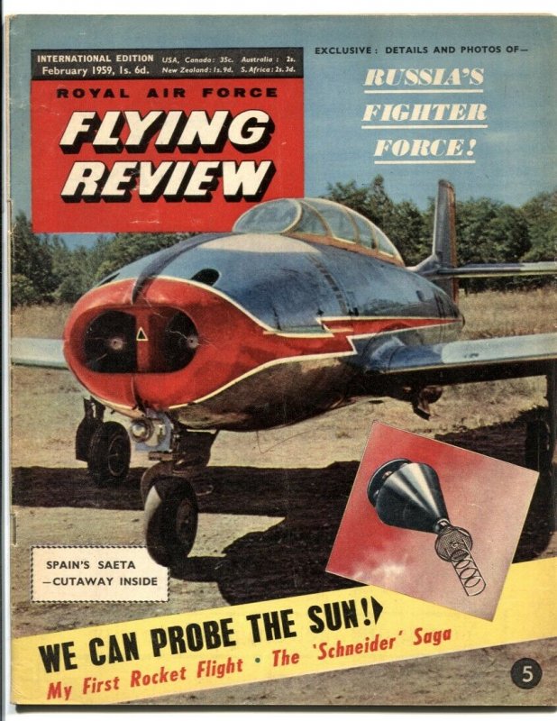 Royal Air Force Flying Review February 1959- Probe the Sun