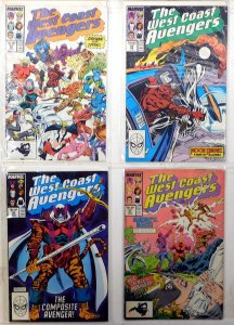 West Coast Avengers Lot 4 #28, 29, 30, 31 1988 Marvel Moon Knight Comics