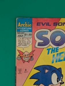 Sonic The Hedgehog #24 Archie Comics: Evil Sonic Is Back!