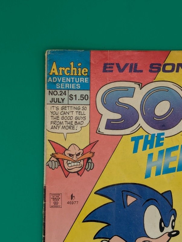 Sonic The Hedgehog #24 Archie Comics: Evil Sonic Is Back!