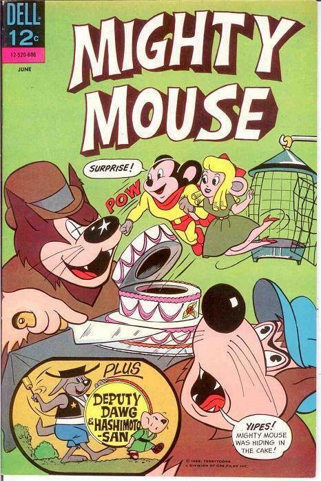 MIGHTY MOUSE (1964-1968 GK/DELL) 167 VF   June 1966 COMICS BOOK