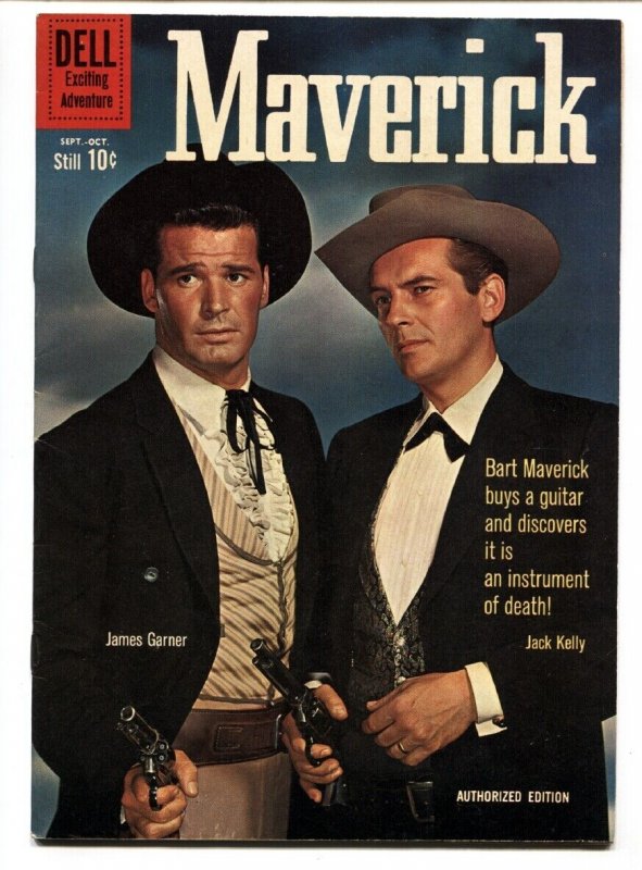 Maverick #12 1960- Dell TV Western- James Garner- Jack Kelly VF-