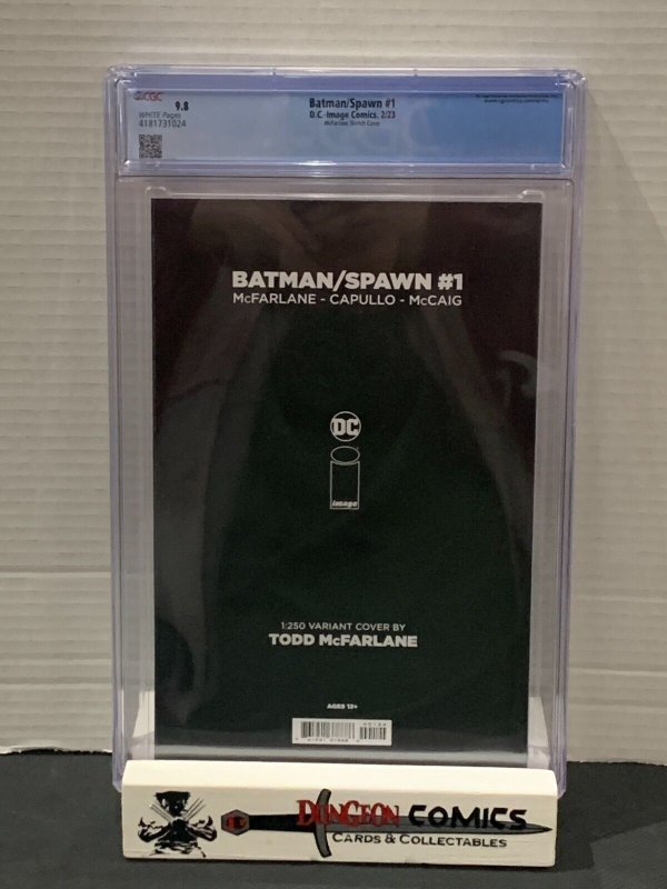 Batman/Spawn # 1 CGC 9.8 Cover O - McFarlane 1:250 Sketch Variant  [GC31]