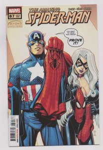 Amazing Spider-Man #87 (2018 v5) Black Cat Captain America  Art Adams Cover NM