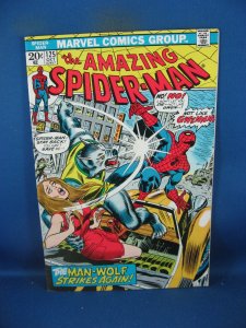 AMAZING SPIDERMAN 125 VF  MAN WOLF MARVEL 1973