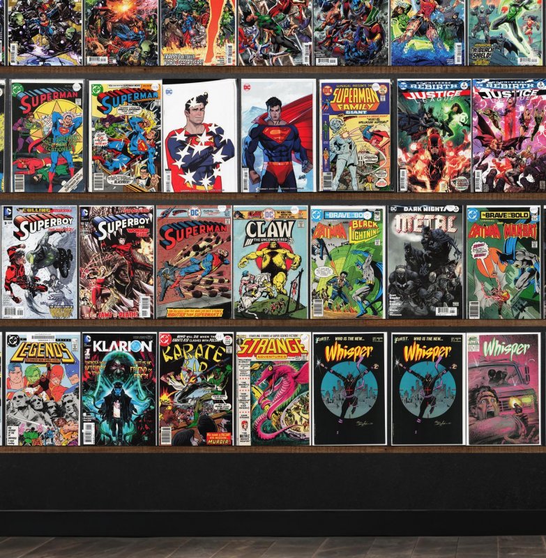 Huge Lot 150+ Comics with Justice League, Nexus, Superboy, Whisper & More!