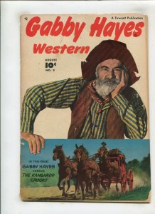 GABBY HAYES WESTERN #9 (3.0) PHOTO COVER!! 1948