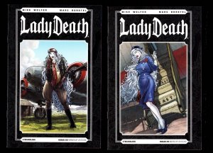 Lady Death #25 Variants 13 pcs + #'s 24 & 26 Variants - 15 pc Lot (2013) 9/9.2