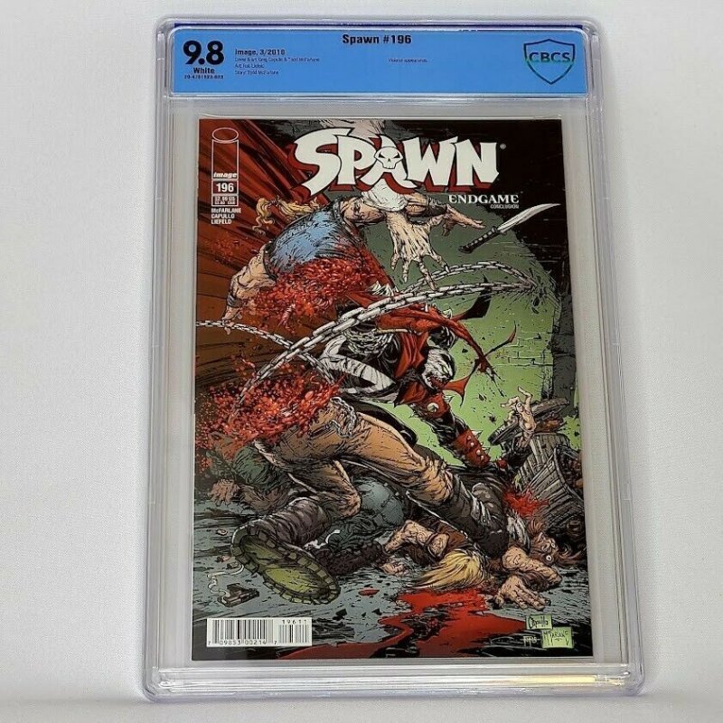 Spawn 196 Image 2010 CBCS 9.8 Violator McFarlane Liefeld Capullo Equals Top CGC