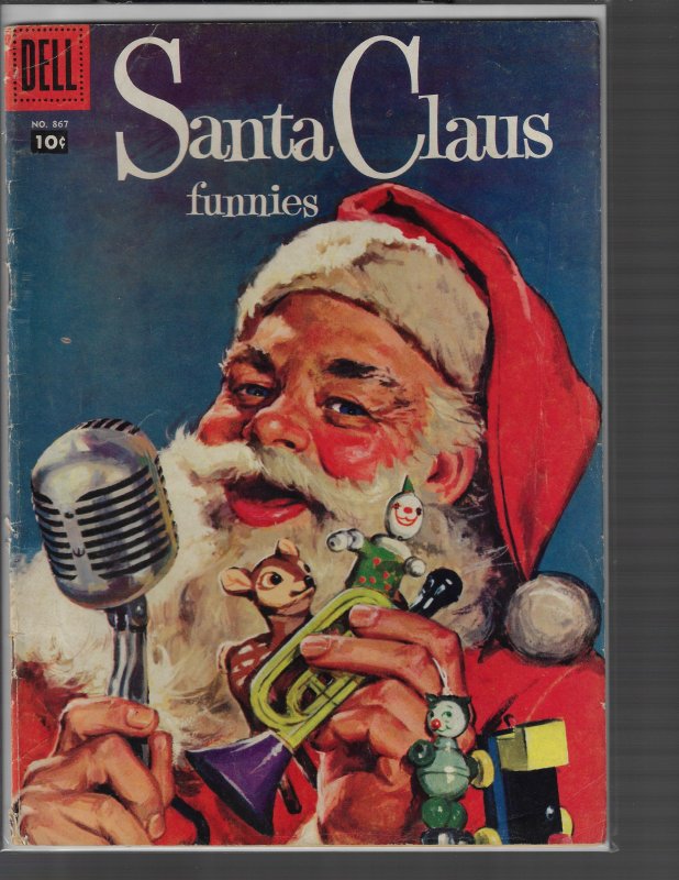 Santa Claus Funnies (Four Color)  #867 (Dell, 1957) VG+