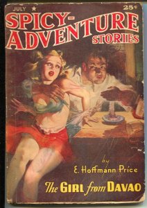 Spicy Adventure Stories 7/1942-Good Girl Art cover by Parkhurst-E Hoffman Pri...