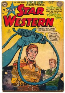 All star Western #66 1952- DC Golden Age- Noose cover- Trigger Twins VG