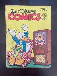 Walt Disney's Comics and Stories #66 Dell 1946 GD 2.0 