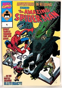 AMAZING SPIDER-MAN Adventures in Reading #1 Giveaway Marvel Comics 1990