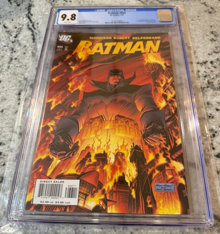 Batman # 666 CGC Graded 9.8 DC Comic Book 1st Damian Wayne As Batman 2007 JH35