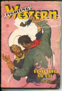 Fighting Western 11/46-Trojan-pulp fiction-Laurence Donovan-Joe McCoy-spicy-v...