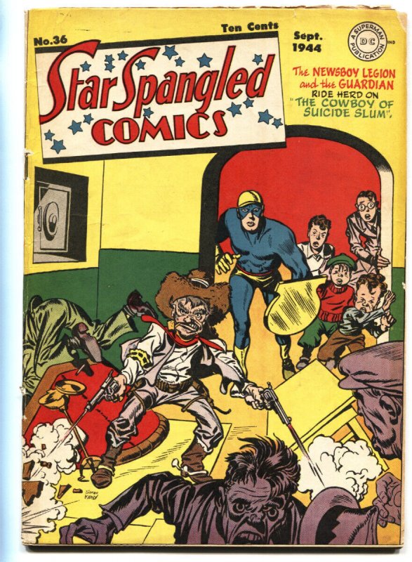 Star Spangled Comics #36 1944- Newsboy Legion- Liberty Belle-COMIC BOOK