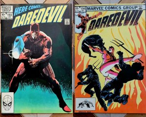 DAREDEVIL #193-194 VF+/VF- Marvel 1983 Larry Hama Denny O'Neil Stories Set Of 2