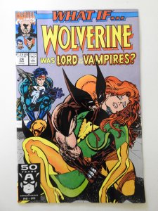 What If...? #24 (1991) Wolverine: Lord of Vampires? Sharp VF-NM Condition!