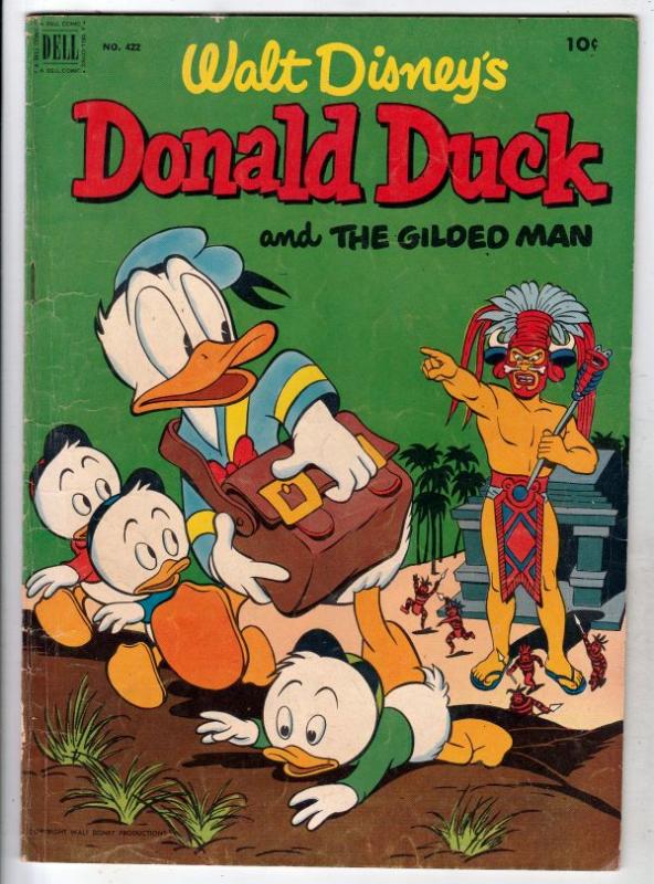 Four Color #422 (Sep-52) FN Mid-Grade Uncle Scrooge, Donald Duck, Huey, Dewey...
