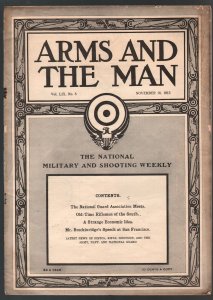 Arms and The Man 11/16/1915-Military & shooting weekly Magazine-ammo-guns-G