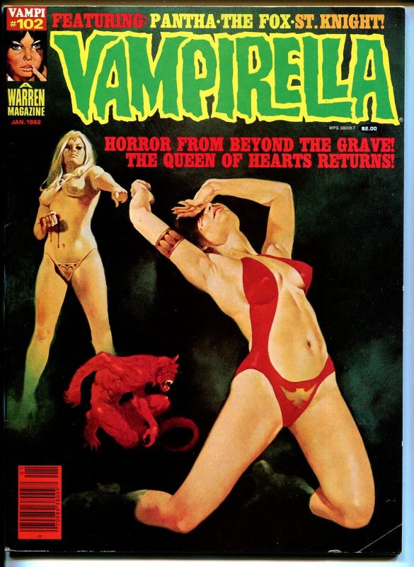 Vampirella #102 1982-Warren-injury to the eye cover-horror-FN