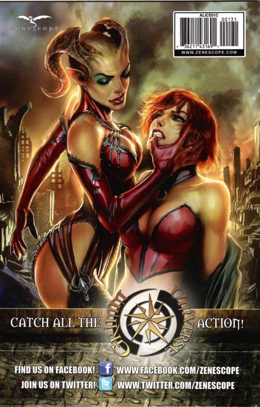 Grimm Fairy Tales presents Alice In Wonderland #1 Ruffino Cover (2012) Cover C