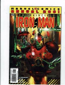 Lot of 4 The Invincible Iron Man Annual Marvel Comic Books #'98 '99 '00 '01 AH6