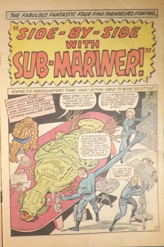 FANTASTIC FOUR #33 Marvel Comics 1st Attuma Wakanda Forever Sub-Mariner 1965 MCU 