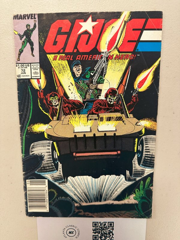 G.I. Joe #72 F Marvel Comic Book Snake Eyes Scarlet Duke Baroness Destro 18 HH1