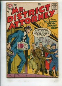 MR. DISTRICT ATTORNEY #59 (3.5) THE BANDIT WITH THE DEADLY BOX!! 1957