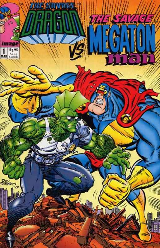 Savage Dragon Vs. The Savage Megaton Man, The #1 VF ; Image | Erik Larsen Don Si