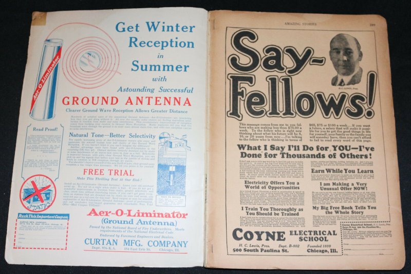 Amazing Stories Vol.3 #4 - HG Wells (VG/FINE) 1928