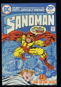 Sandman #1 FN 6.0 Jack Kirby Art!