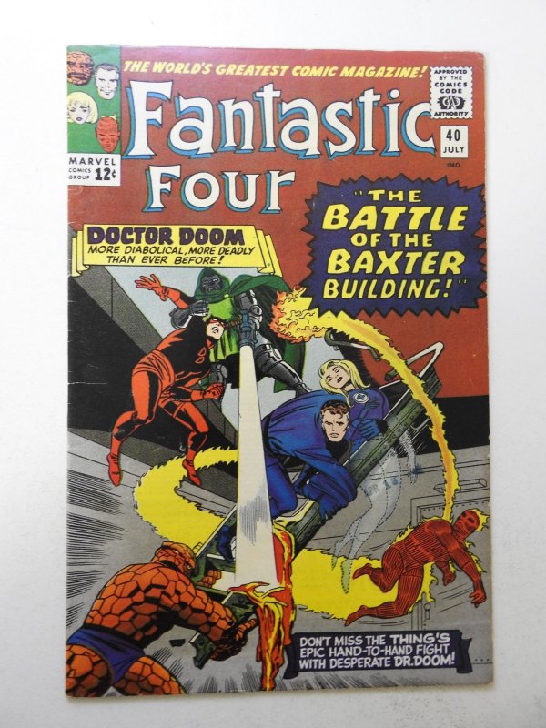 Fantastic Four #40 (1965) FN Condition! rust on staples, stamp fc