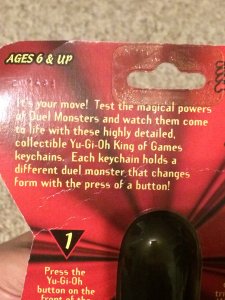 Yu-Gi-Oh Dark Magician Keychain 1996 Sealed in Package
