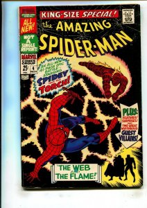 AMAZING SPIDER-MAN SPECIAL #4 (5.5) THE WEB AND THE FLAME!! 1967