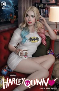 HARLEY QUINN #24 (2021) WARREN LOUW EXCLUSIVE VARIANT (NEAR MINT)