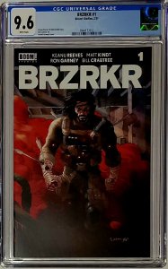 BRZRKR #1 CGC 9.6 (BOOM! 2021) Grampa Cover A / KEANU REEVES New Series