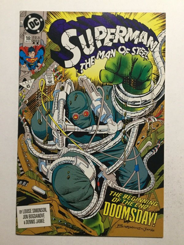 Superman The Man Of Steel 18 Near Mint Nm 2nd Second Print Dc Comics