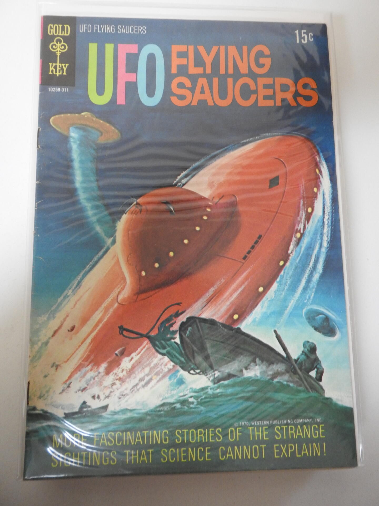 UFO Flying Saucers 2 Comic Books Bronze Age, Gold Key, Horror