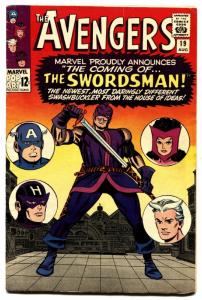 AVENGERS #19 1965 Marvel comic book-First Swordsman-Origin of Hawkeye