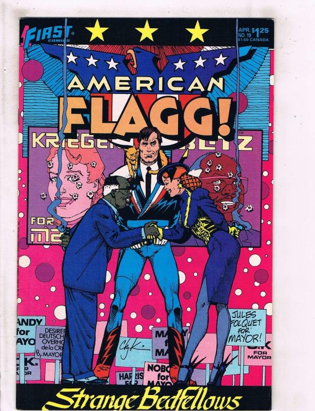 Lot of 10 American Flagg First Comic Books #11 12 13 14 15 16 17 18 19 20 WT5