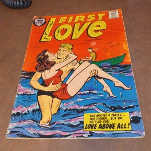 FIRST LOVE illustrated #56 harvey comics 1955 golden age swim suit good girl art