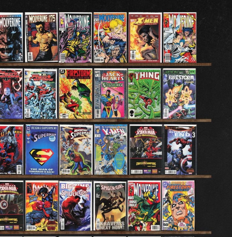 Huge Lot 150+ Comics with Wolverine, Action Comics, Superman & More!